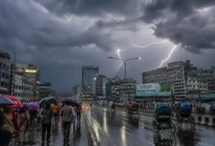 বাংলাদেশে বজ্রসহ বৃষ্টির পূর্বাভাস