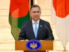 জাপানের প্রধানমন্ত্রী সানায়ে তাকাইচির সঙ্গে দ্বিপক্ষীয় শীর্ষ বৈঠকে আলোচনার পর টোকিওতে এক যৌথ সংবাদ সম্মেলনে বক্তব্য রাখেন প্রধানমন্ত্রী তারেক রহমান